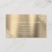 Gold Beauty Lashes Glitter Eyelash Extensions Visitekaartje (Achterkant)