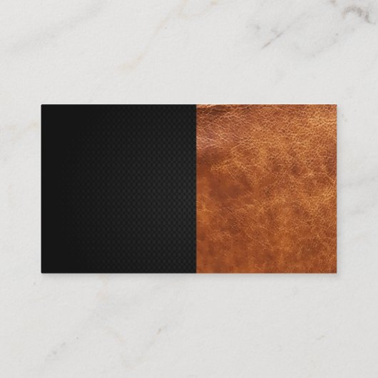 Gold Beauty Logo | leer Visitekaartje (Achterkant)