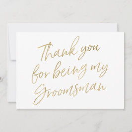 Gold "Bedankt dat je m'n huisvrouw bent" Bedankkaart