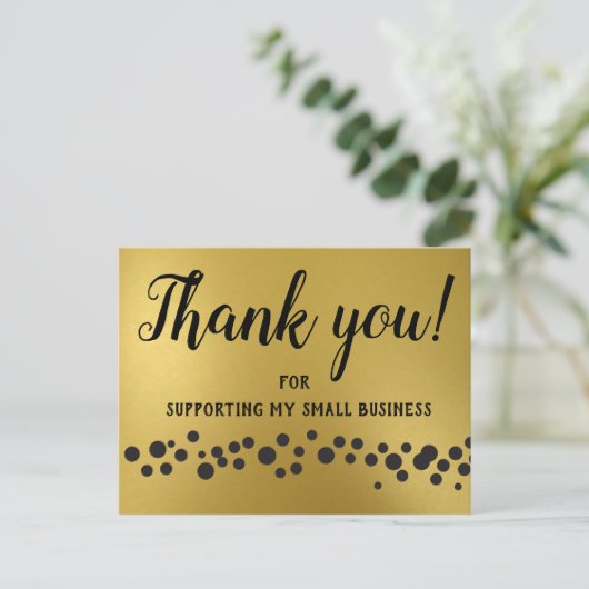 Gold, bedankt! Kaart (Staand voorkant)