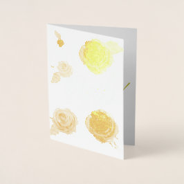 Gold Bedankt zo veel echte Folie Kaart