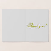 Gold Bedankt zo veel echte Folie Kaart (Binnen)