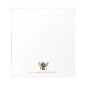 Gold Bee - Aangepast Notitieblok (Voorkant)