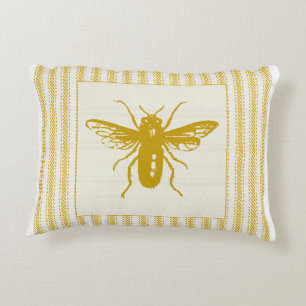 Gold Bee met schoppen Decoratief Kussen