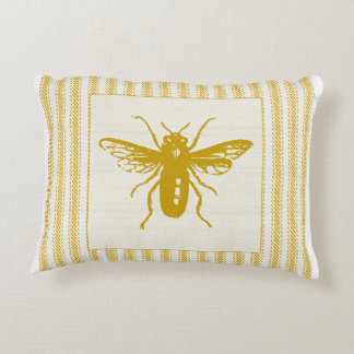 Gold Bee met schoppen Decoratief Kussen
