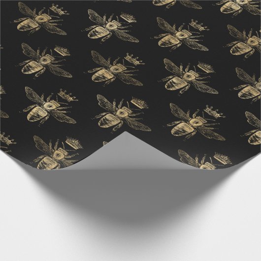  Gold  Bee Pattern-bedekking Cadeaupapier (Hoek)