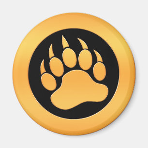 Gold Beer Paw Magneet