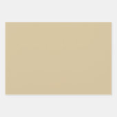 Gold Beige Arabesque Pattern Gift Wrapping Paper (Voorkant 3)