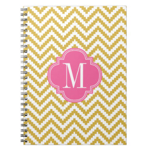 Gold Beige Chevron Aztec - Tribal op persoonlijke  Notitieboek
