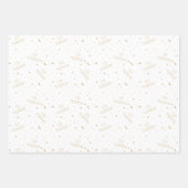 Gold Beige Kinder Eid Mubarak Inpakpapier Vel (Voorkant)