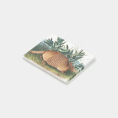 Gold Beige Nine-banded Armadillo Post-it® Notes (Schuin)