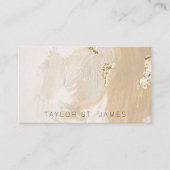Gold Beige Rustisch Visitekaartje (Voorkant)