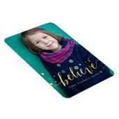Gold Believe Handschrift | Vakantie volledige foto Magneet (Rechterzijde)