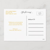 Gold Believe handschrift | Vakantiefoto Briefkaart (Achterkant)