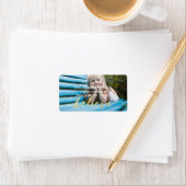 Gold Believe | Vakantie foto adreslabel Etiket (Insitu)