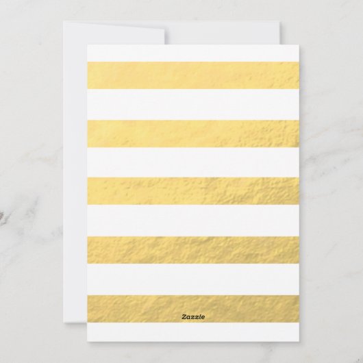 Gold Believe | Vakantieknopkaart Feestdagenkaart (Achterkant)