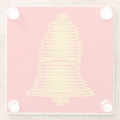 Gold Bell Abstract rood Onderzetter (Achterkant)