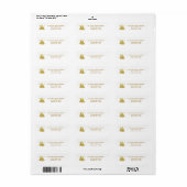 Gold Bells Adreslabel Etiket (Full Sheet)