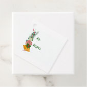 Gold Bells Christmas Gift Label (In situ)