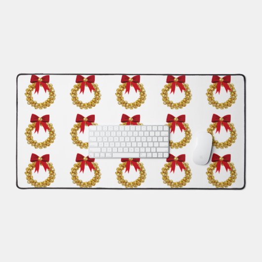 Gold Bells Kransen Desk Mat (Keyboard & Muis)