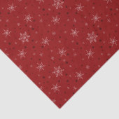 Gold Bells Red Snowflakes Tissuepapier (Detail)