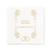 Gold Bells Scrollwork bruiloft receptie