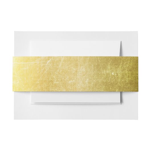 Gold Belly Band Uitnodigingen Wikkel (Voorkant Voorbeeld)