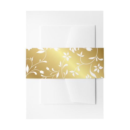 "Gold Belly Bands" Uitnodigingen Wikkel (Voorkant Voorbeeld)