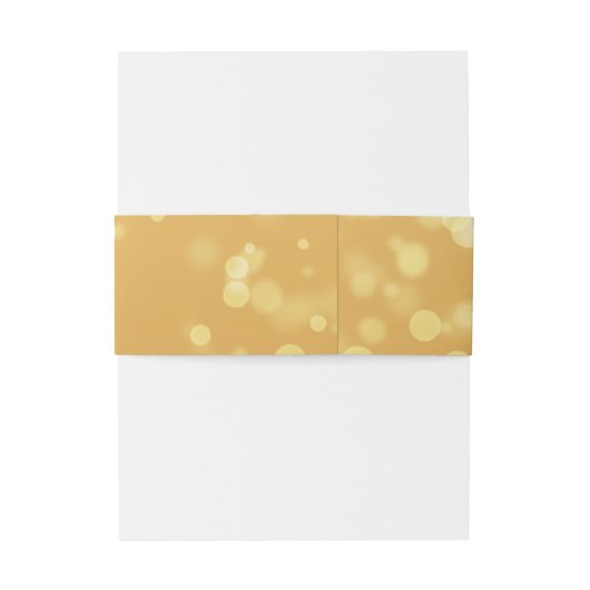 "Gold Belly Bands" Uitnodigingen Wikkel (Achterkant Voorbeeld)