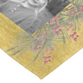 Gold Best Gifts Ever Collage Foto met Kerstmis Medium Tafelloper (Hoek)