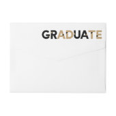 Gold Big Bold Angle Cut Afstuderen (Achterkant)