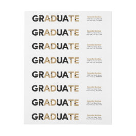 Gold Big Bold Angle Cut Afstuderen