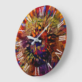 Gold Big Sun Sunflower Elegant Collectie Grote Klok (Hoek)