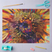 Gold Big Sun Sunflower Elegant Collectie Tissuepapier (Craft)