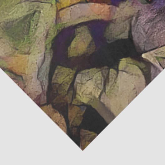 Gold Big Sunflower Elegant Collectie Tissuepapier (Detail)