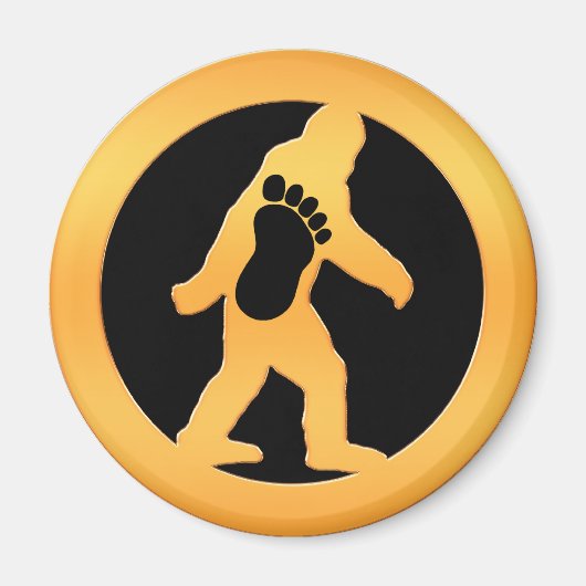 Gold Bigfoot Magneet (Voorkant)