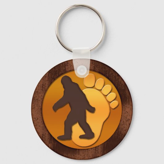 Gold Bigfoot Sleutelhanger (Voorkant)