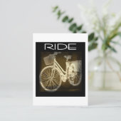 Gold Bike Ride Briefkaart (Staand voorkant)