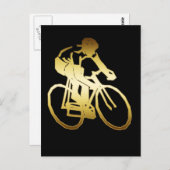 GOLD BIKE RIDER BRIEFKAART (Voorkant / Achterkant)