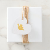 Gold Bird Heart Bedankjes Labels (Met doos)