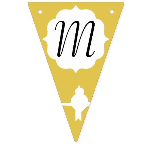 Gold Bird Silhouette Celebration Vlaggetjes (Derde vlag)