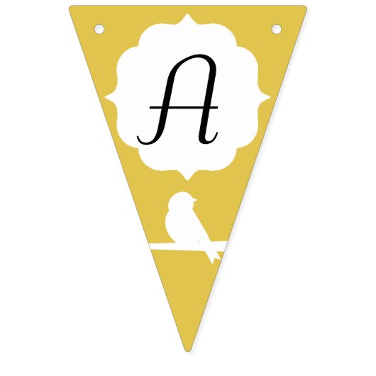 Gold Bird Silhouette Celebration Vlaggetjes (Tweede vlag)