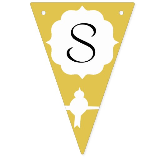 Gold Bird Silhouette Celebration Vlaggetjes (Eerste vlag)