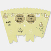 Gold Birds Baby shower Favor Boxes Bedankdoosjes (Ongevouwen)