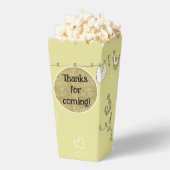 Gold Birds Baby shower Favor Boxes Bedankdoosjes (Popped)