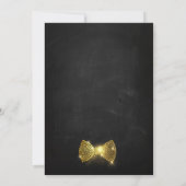 Gold Birthday Party Diamonds stropdas Kaart (Achterkant)