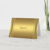 Gold Birthday Party Invitation (Achterkant)