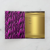 Gold Birthday Party Invitation 50-jarig (Binnen)