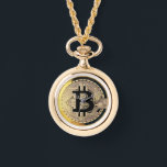 Gold Bitcoin Watch ketting<br><div class="desc">Gold Bitcoin Watch ketting</div>