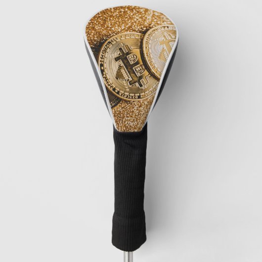 Gold Bitmunt Golfheadcover (Voorkant)
